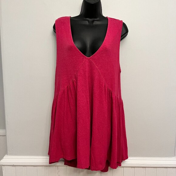 FP Beach Pink Hemp On My Mind Mini Dress, Size Small - Picture 1 of 14